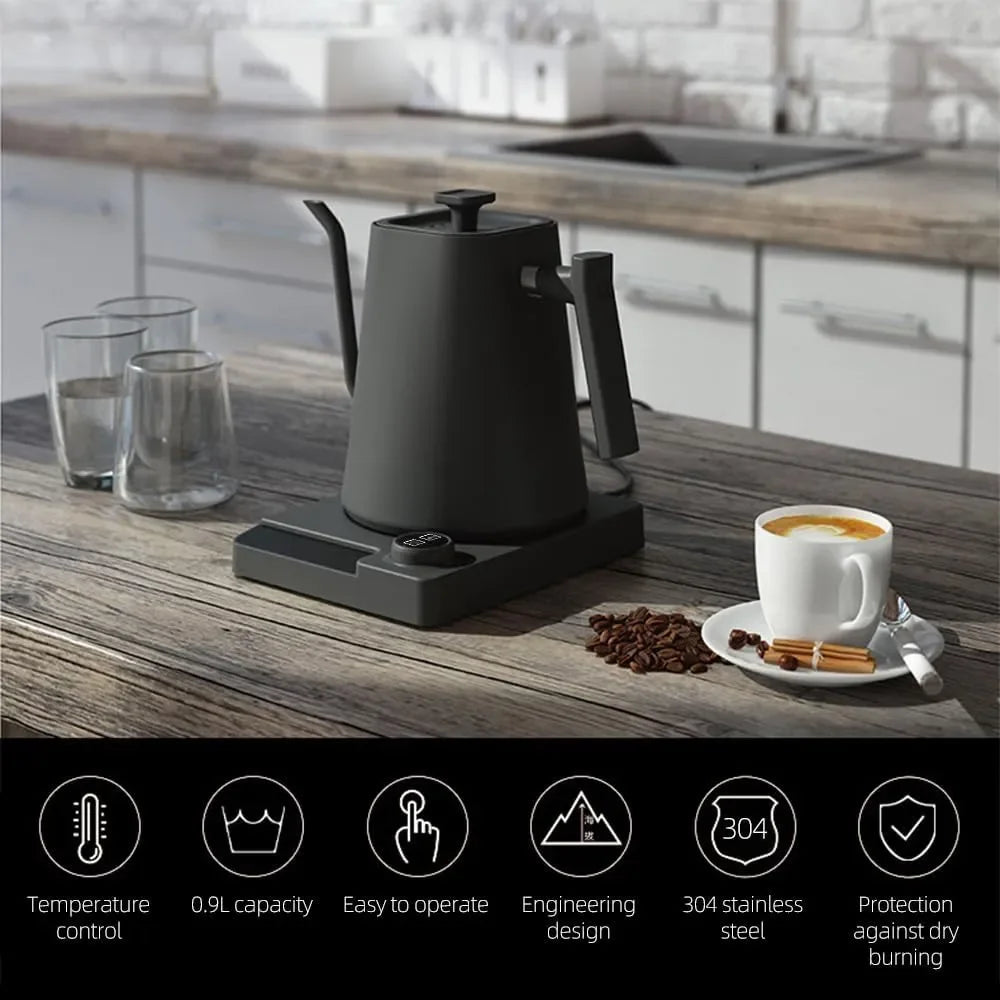 KT10 Pro Portable Electric Kettle 1L Capacity Stainless Steel Aluminum Heating Plate 1200W Power