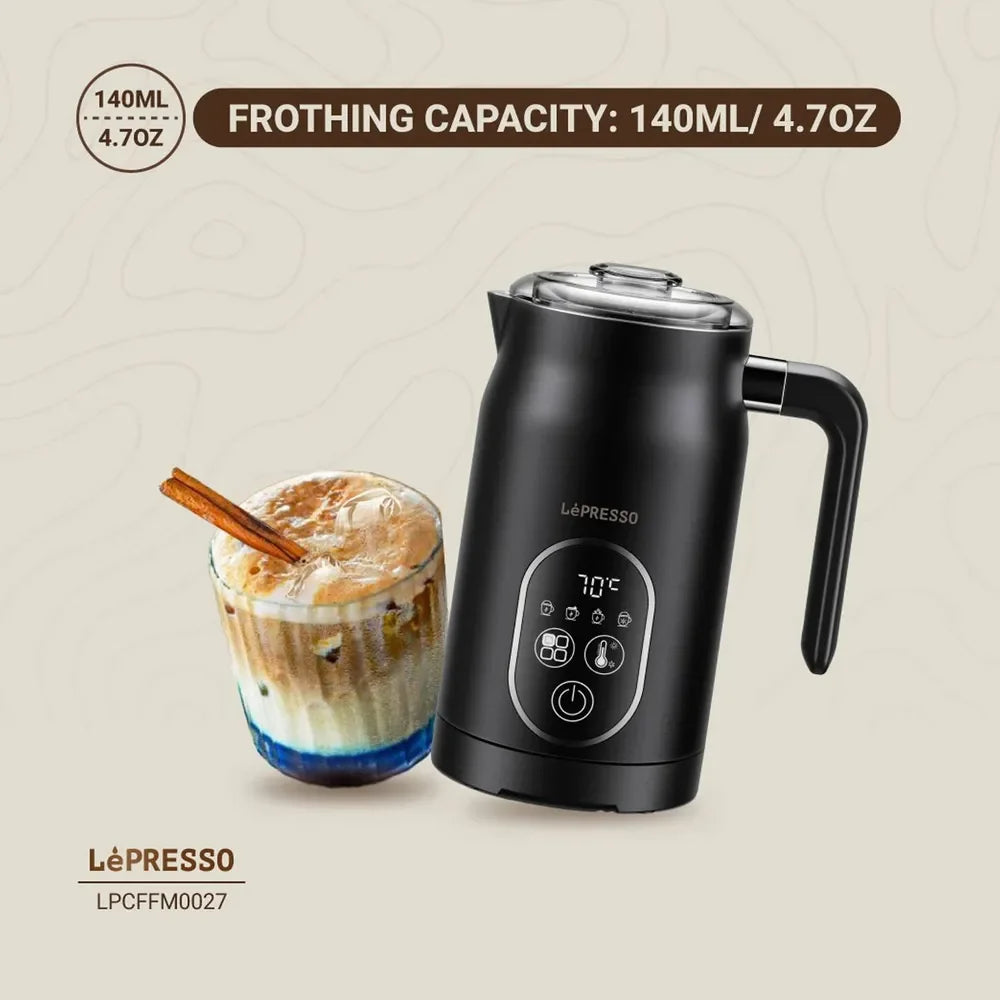 Lepresso Four Froth Milk Frother – Black