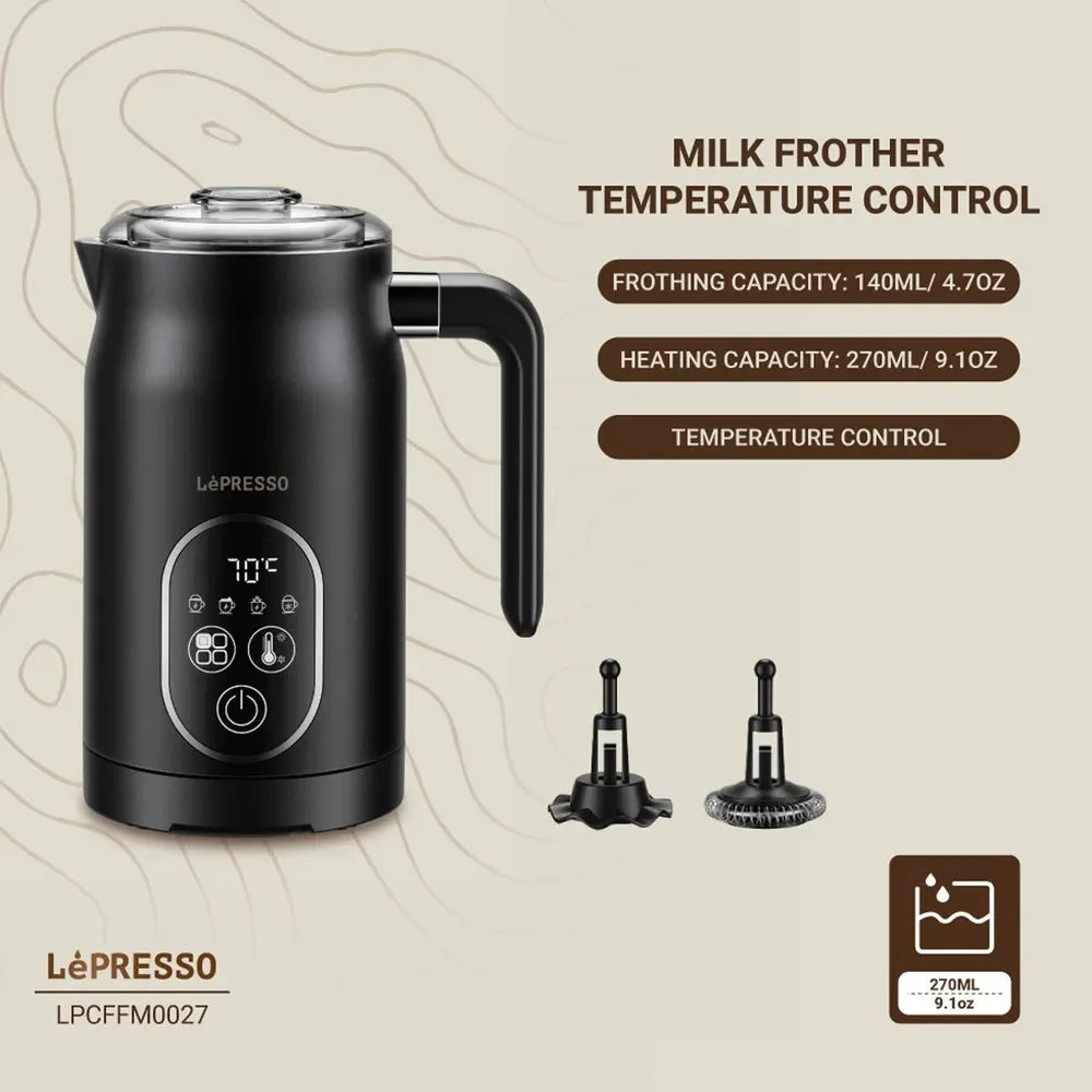 Lepresso Four Froth Milk Frother – Black