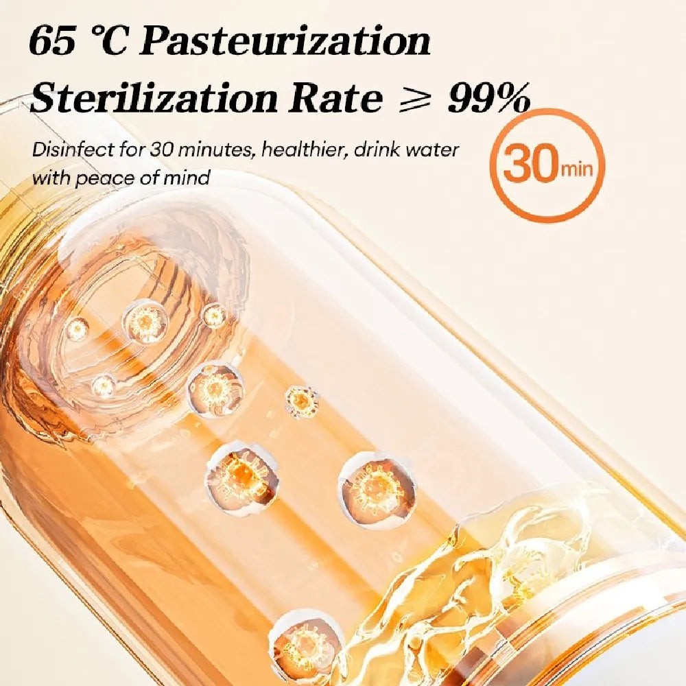 Modong Portable Electric Cup With Stainless Steel Heating Element Intelligent Temperature Control 500ml Capacity 300W Power