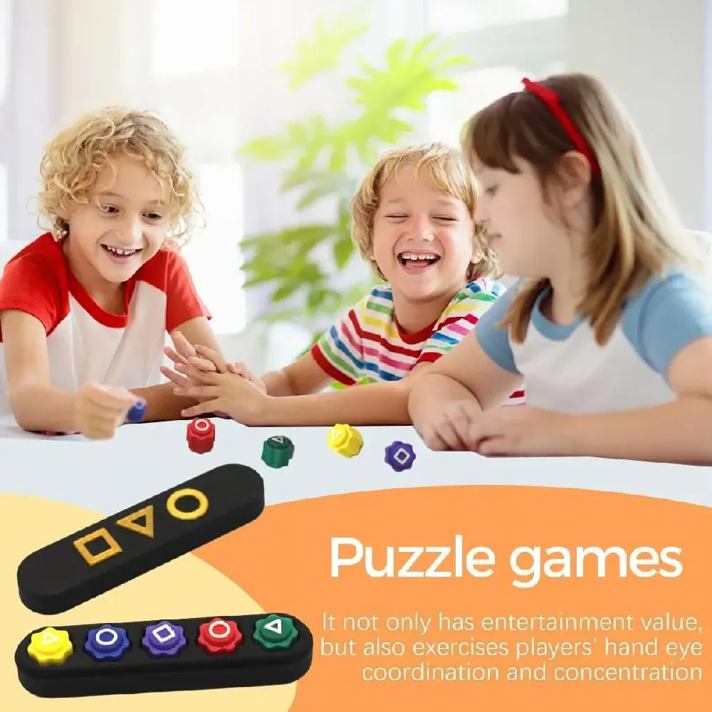 Gonggi Traditional Korean Toss and Catch Game Set 5-Piece Colorful Marble Set Durable Plastic
