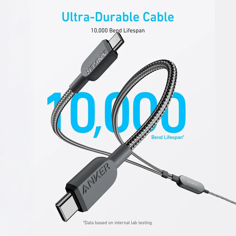 Anker 2-in-1 USB C to USB C Cable-4 ft