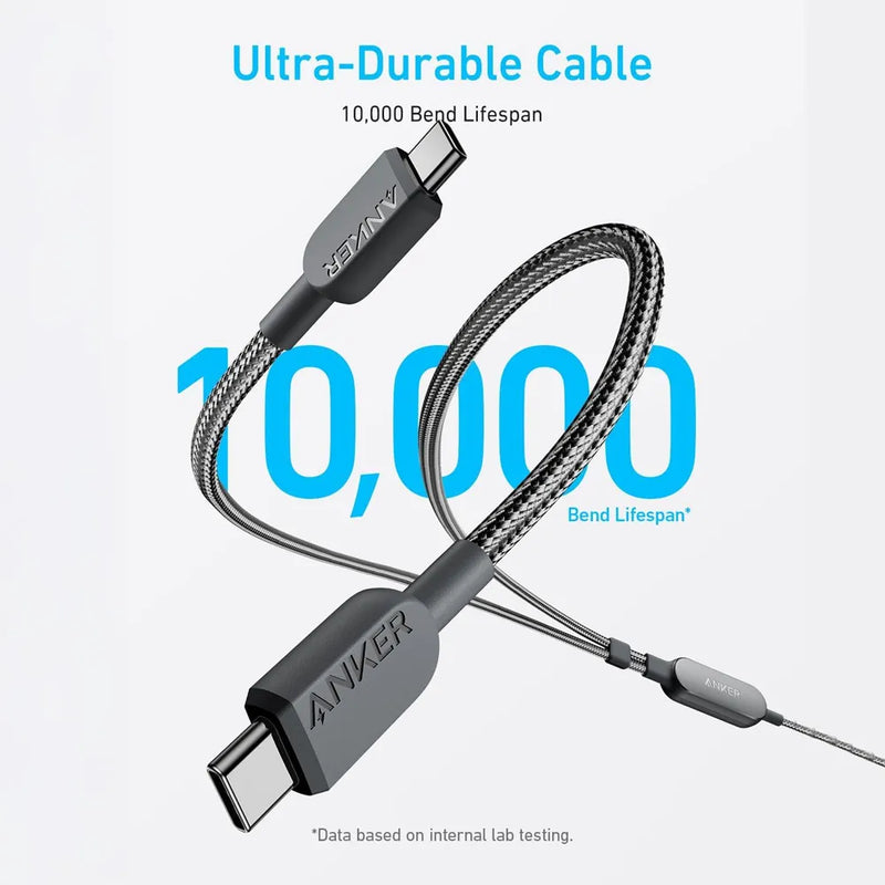 Anker 2-in-1 USB C to USB C Cable-4 ft