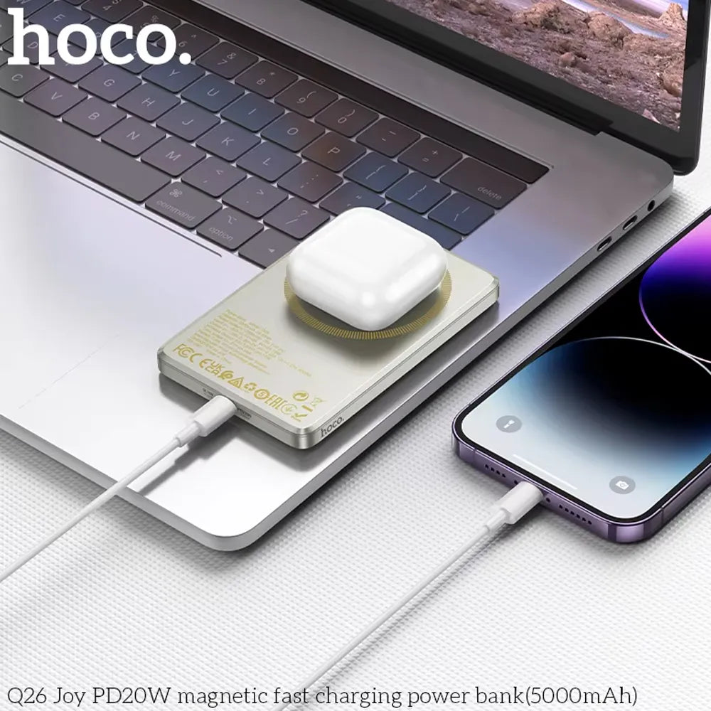 Hoco Power Bank Magnetic Charge 5000mAh-Gold