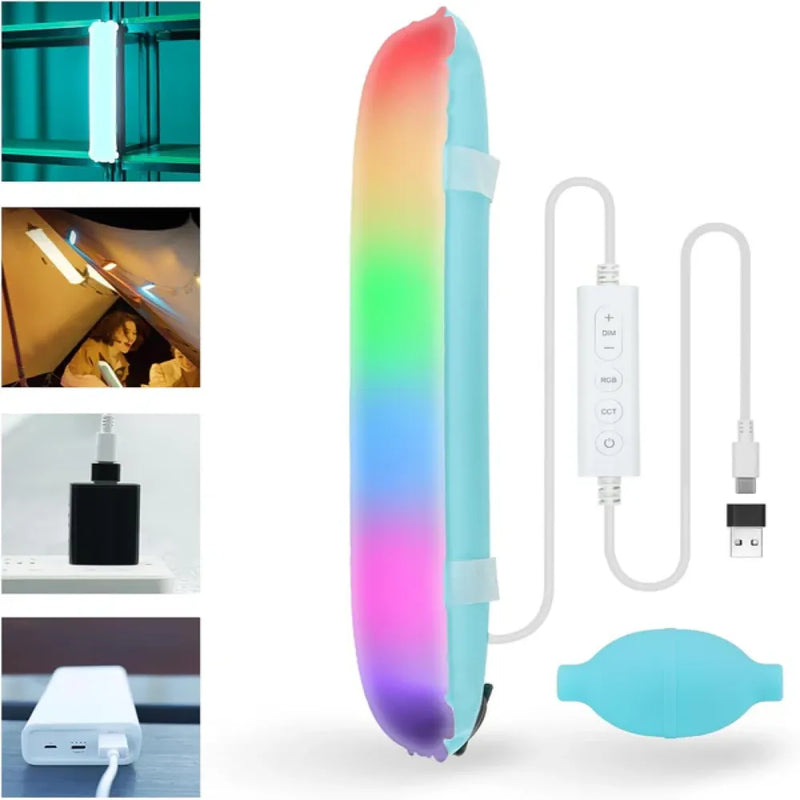 Zeniko OT80R RGB Inflatable Tube Light With 6 Lightning Effects 80CM