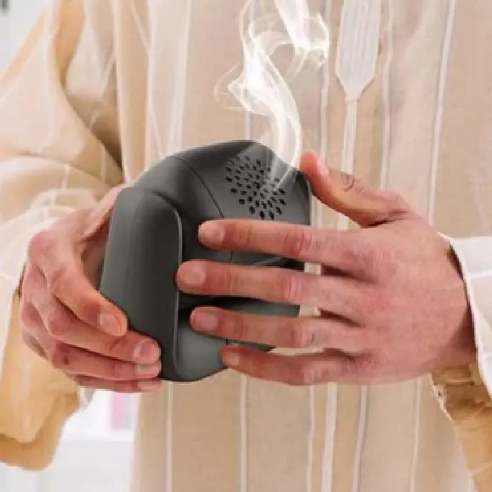 Bukhoor Rotational Incense Burner with LED Indicator 1500mAh Type-C Rechargeable
