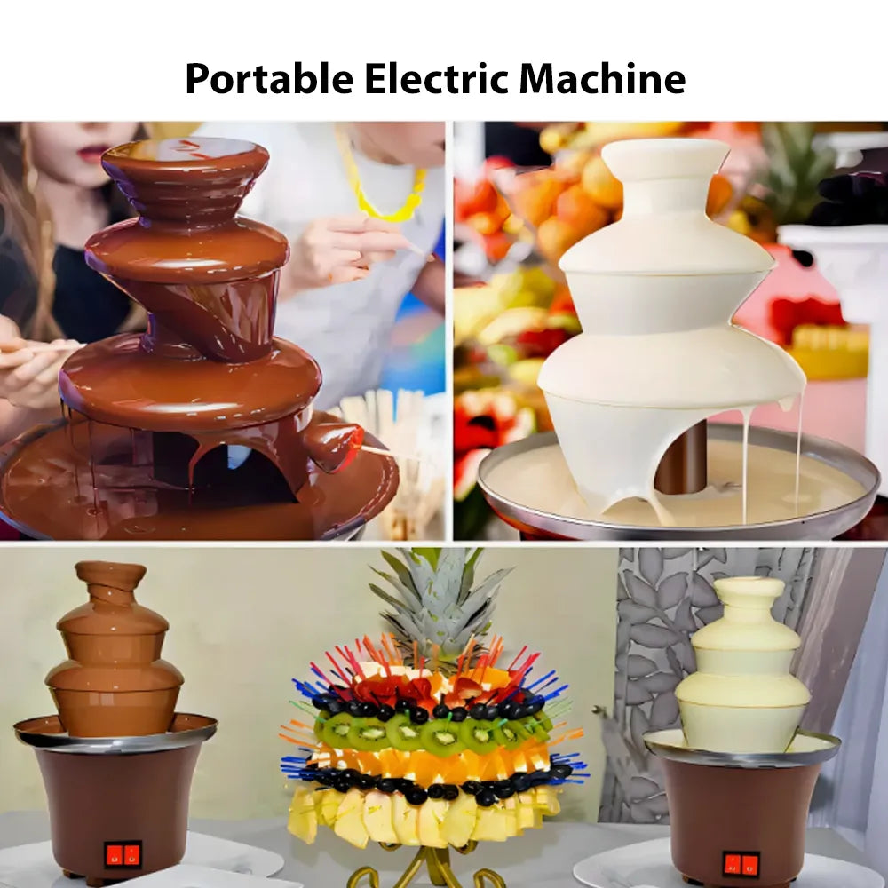 Portable Electric Mini Chocolate Fountain