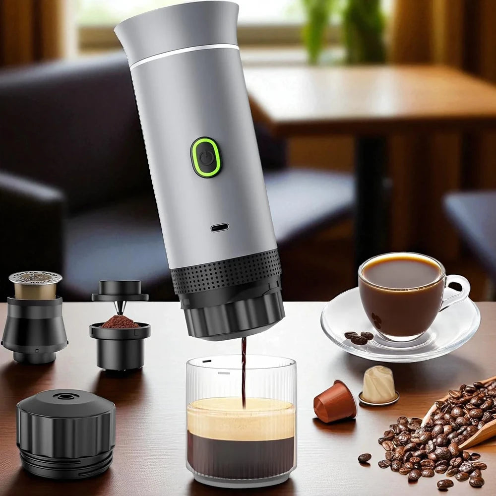 3-in-1 Portable Espresso Machine 60mL 2500mAh Battery Type-C Rechargeable