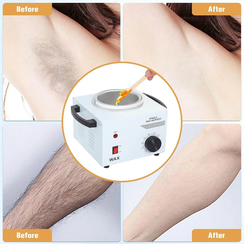 Electric Single Wax Warmer Machine with Removable Aluminum Pot 500CC