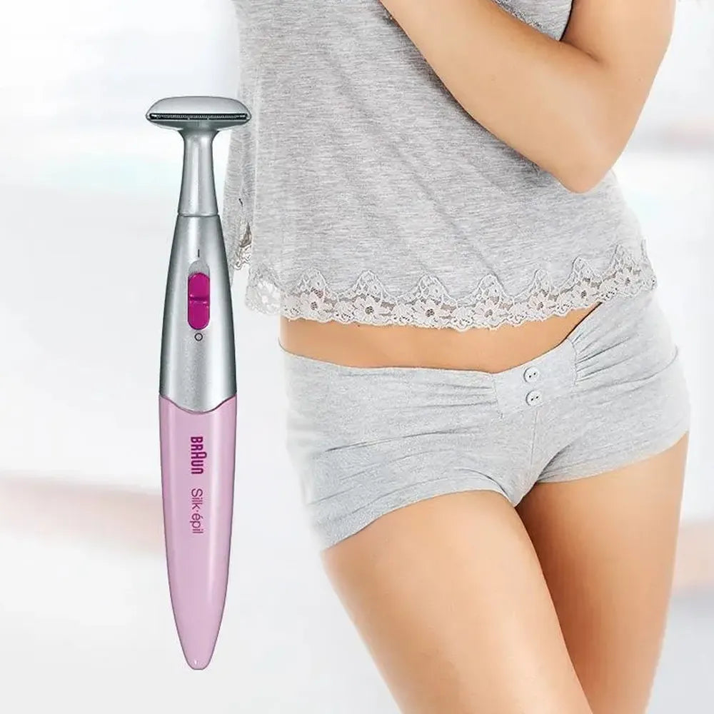 Braun Silk Epil 3 in 1 Trimmer Hair Removal for Women AAA Batteries 120 Min Battery Life - Pink