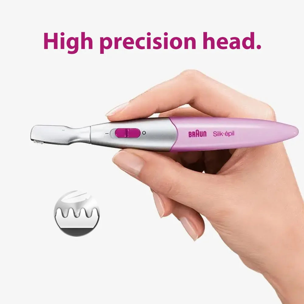 Braun Silk Epil 3 in 1 Trimmer Hair Removal for Women AAA Batteries 120 Min Battery Life - Pink