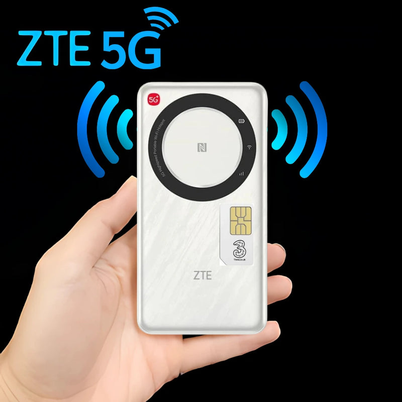 ZTE U30 Air 5G Pocket WiFi Router – High-Speed, Dual-Band Connectivity with 10-Hour Battery Life