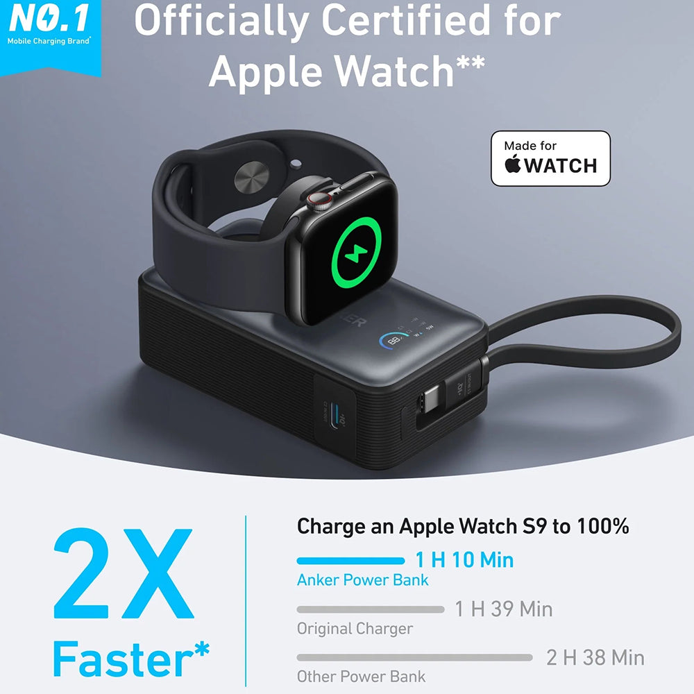 Anker MagGo Power Bank 10K 35W – Wireless Charging for Apple Watch & iPhone