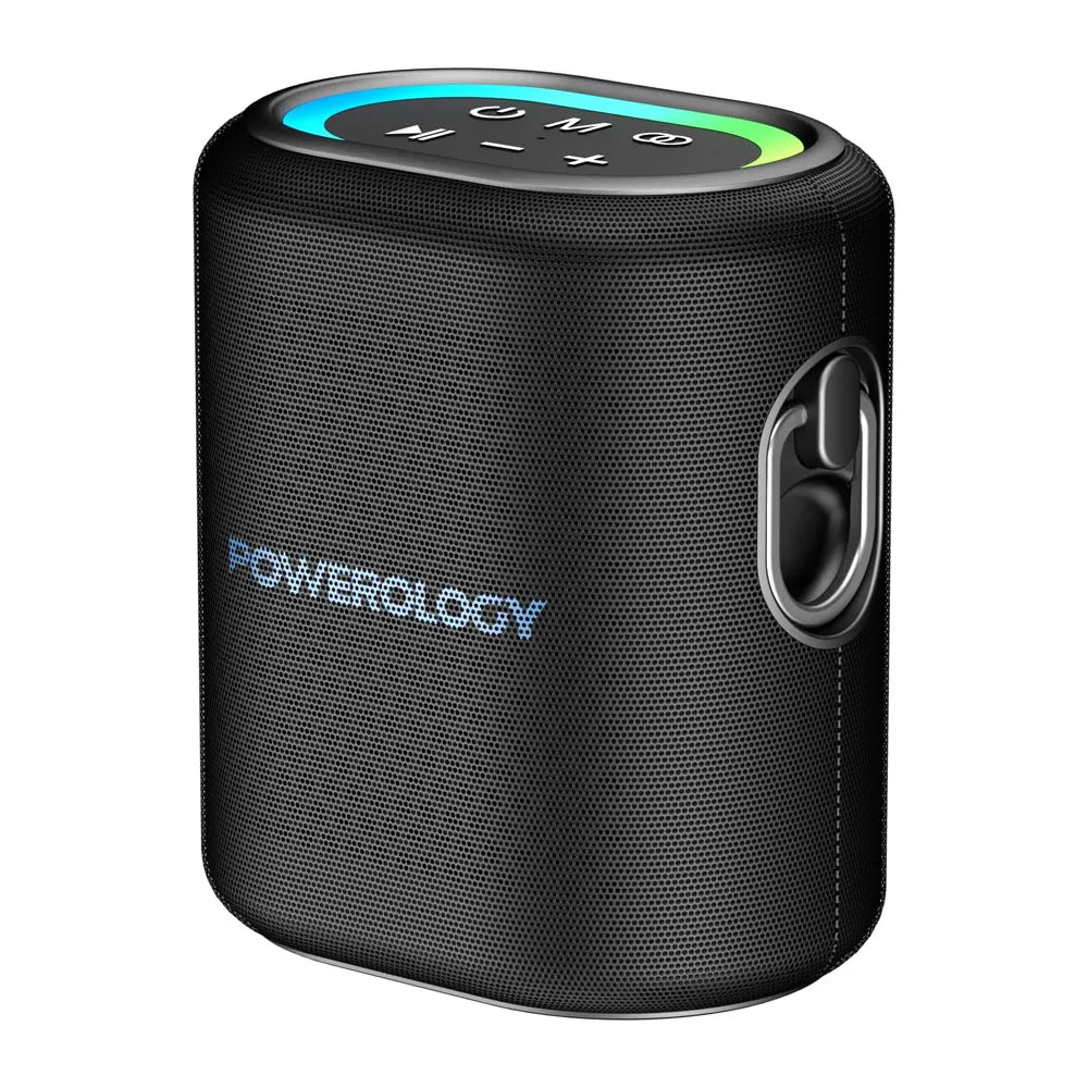 Powerology Portable Loud Speaker 25W 4000mAh Battery 8H Playtime – Black