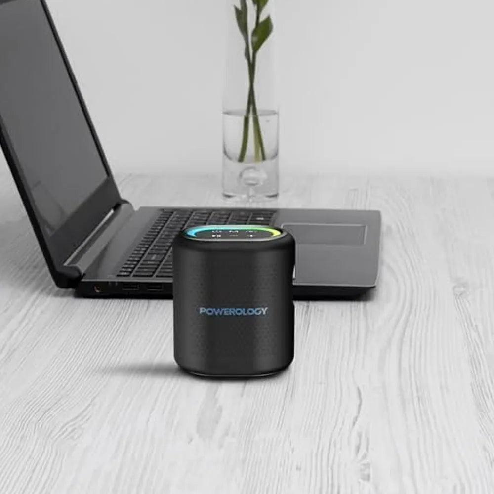 Powerology Portable Loud Speaker 25W 4000mAh Battery 8H Playtime – Black