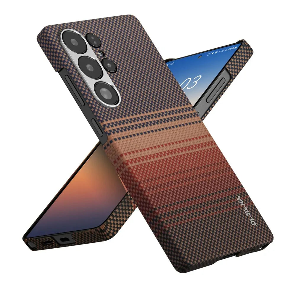 Pitaka Tactile Woven Case for Samsung Galaxy S25 Ultra-Sunset