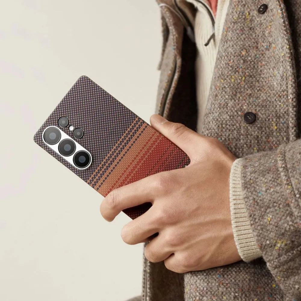 Pitaka Tactile Woven Case for Samsung Galaxy S25 Ultra-Sunset