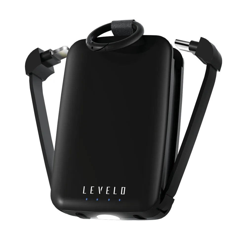 Levelo Nano Mini Portable KeyChain Power Bank with Type-C & Lightning Heads
