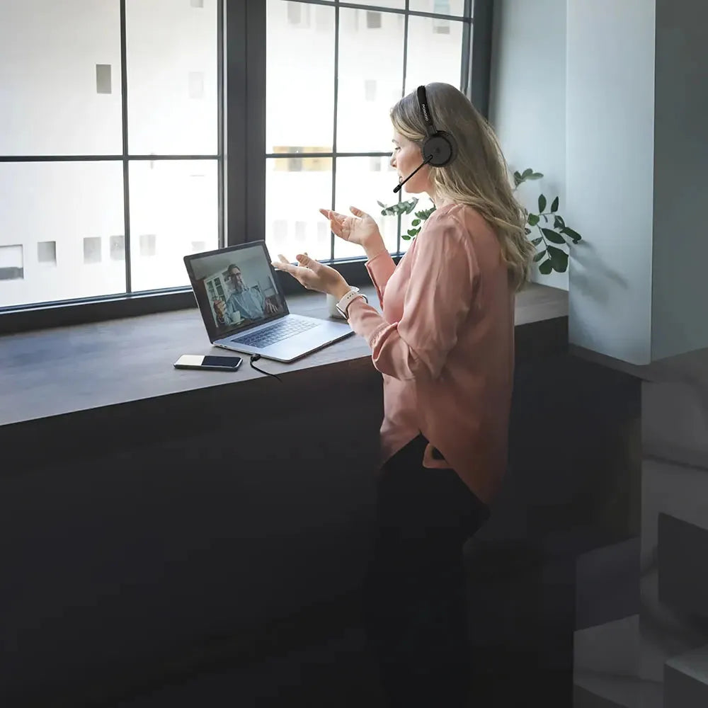 Porodo Office Wireless Headset – Black