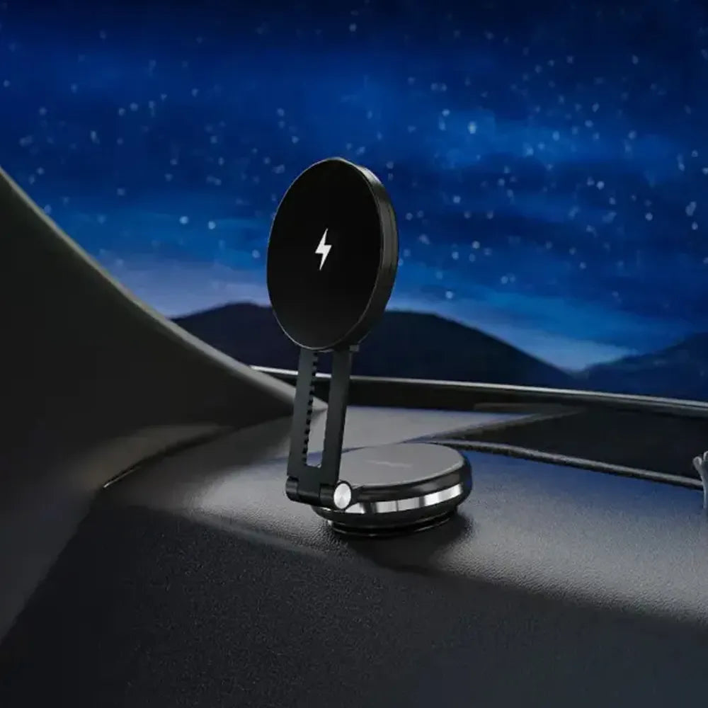 Porodo Vacuseal Magsafe Charging Mount 120mAh 15W Type-C Rechargeable – Black