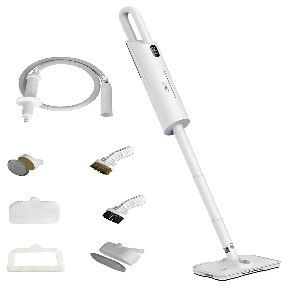 BOMIDI Steam Mop 1200W Power with Adjustable Steam Levels, Multi-Surface Cleaner, and Detachable Water Tank