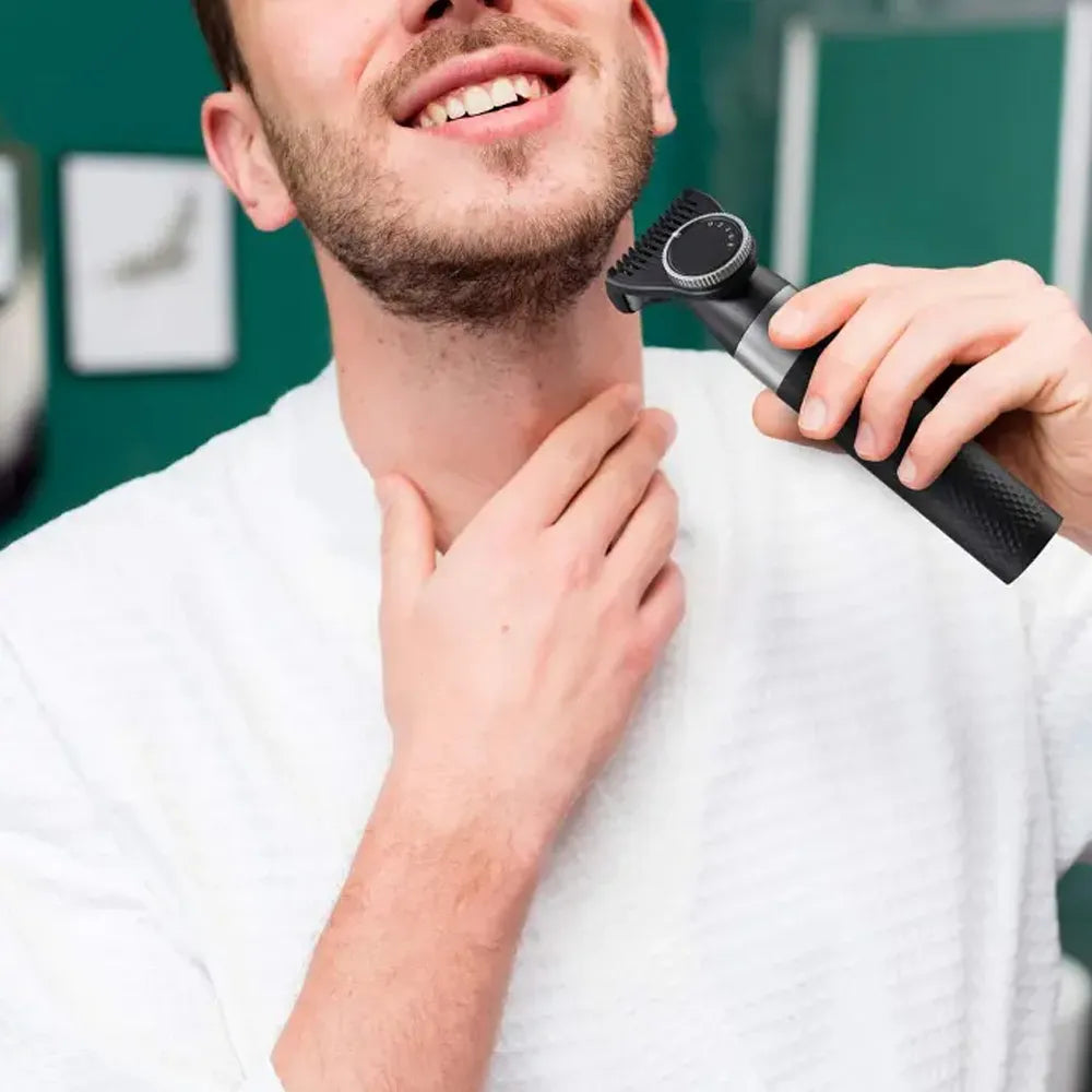 Porodo LifeStyle Dual Blade Beard Trimmer Rechargeable Li-Ion Battery 90 Minutes Working Time Type-C Charging