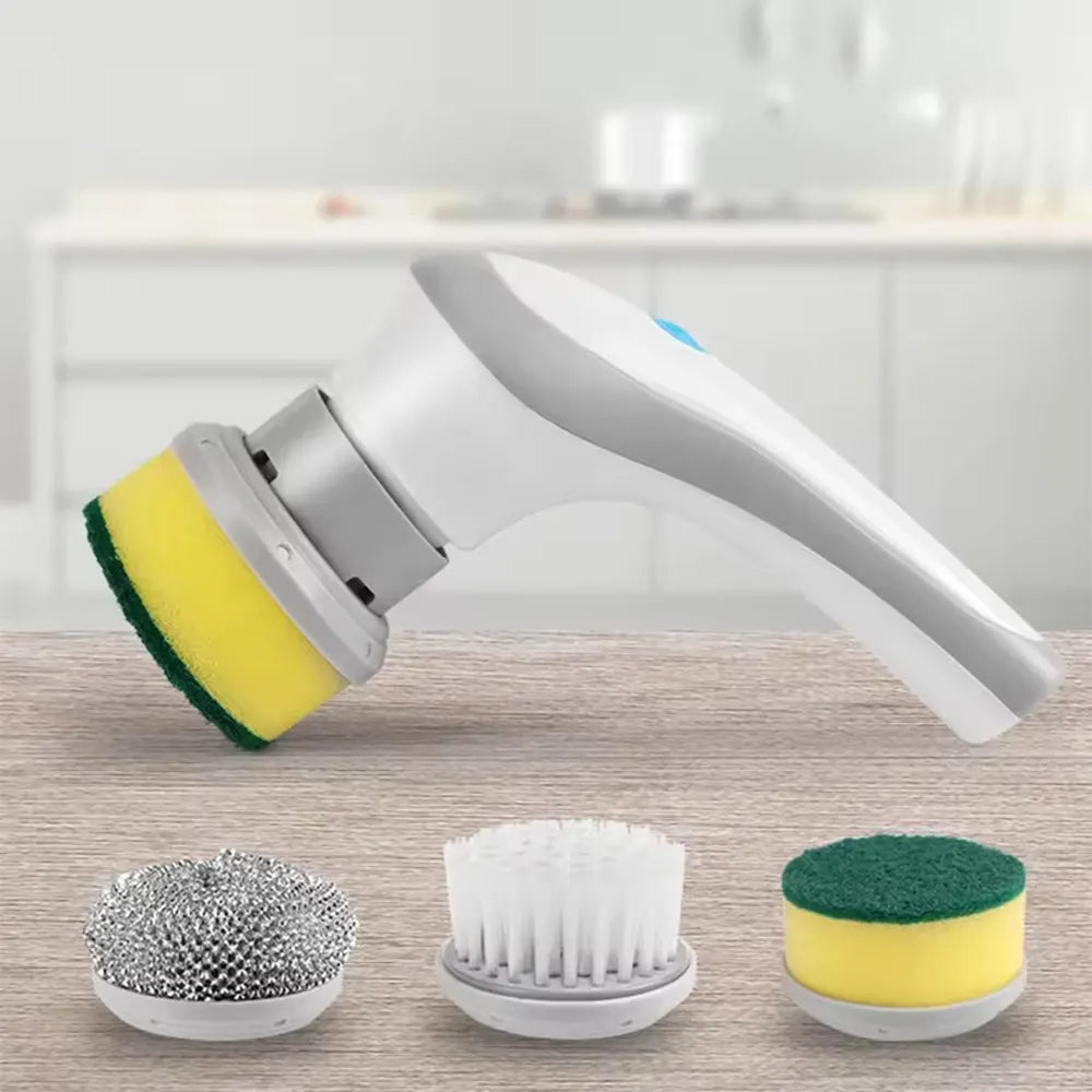 Electric Cleaning Brush – USB Rechargeable Handheld Scrubber for Kitchen & Bathroom