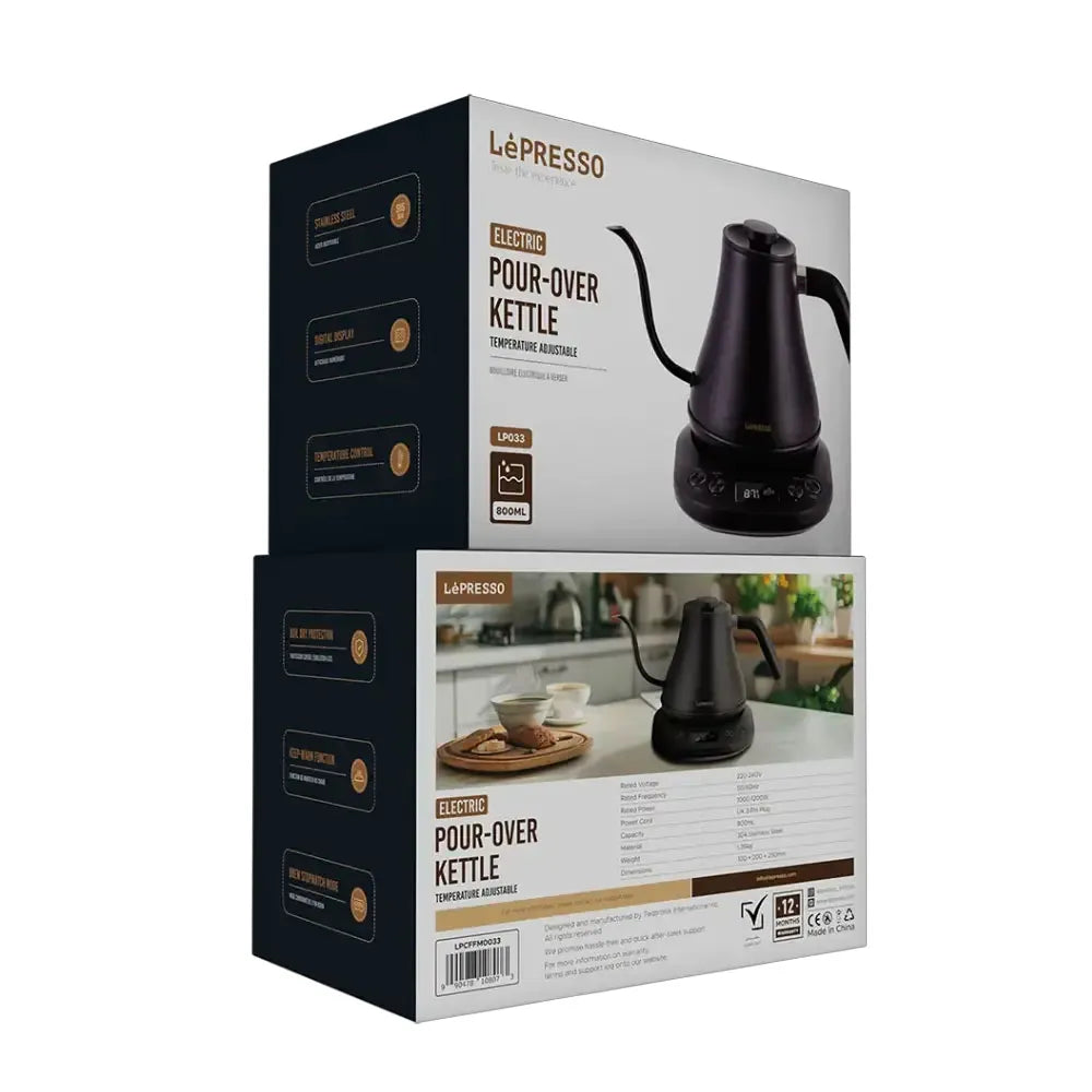 Lepresso Electric Pour-Over Kettle – Black