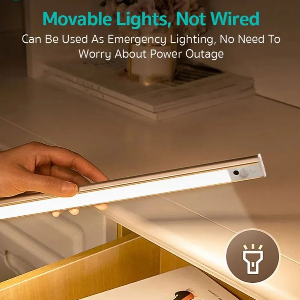 Coteci Motion Sensor LED Strip Light-30cm-1.5w –Silver Color