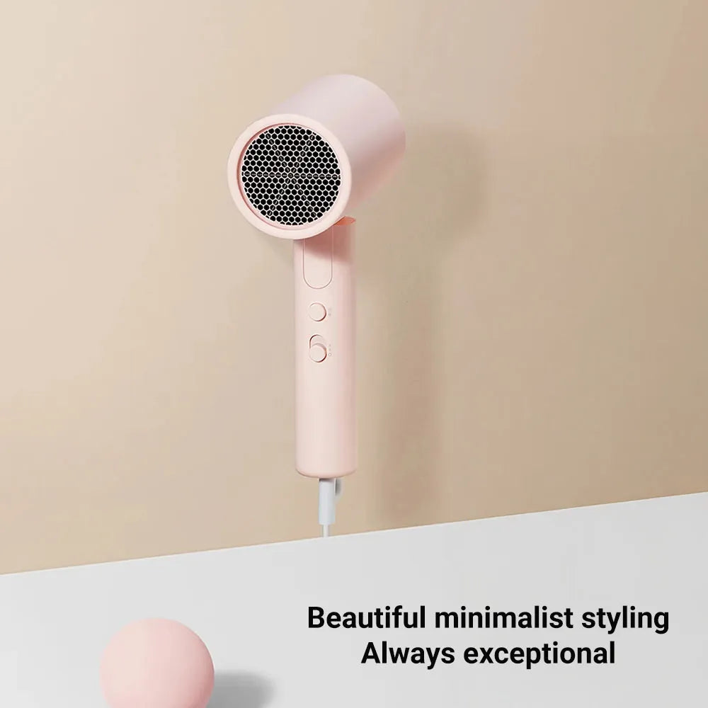 Xiaomi H101 Foldable Compact Hair Dryer With Multiple Air Flow Modes 1600W - Pink