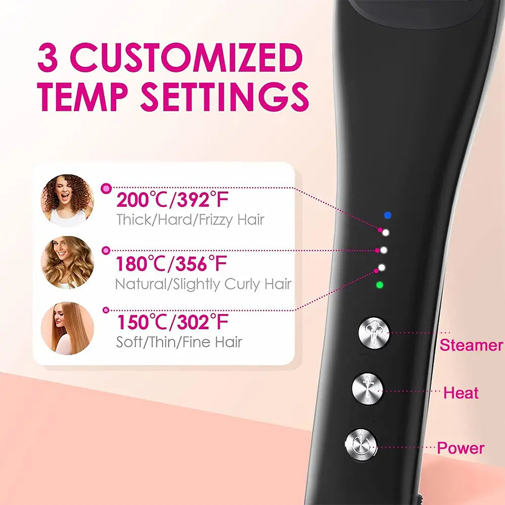 K.SKIN Hair Steam Straightener – Smooth, Frizz-Free Styling with Hydrating Steam