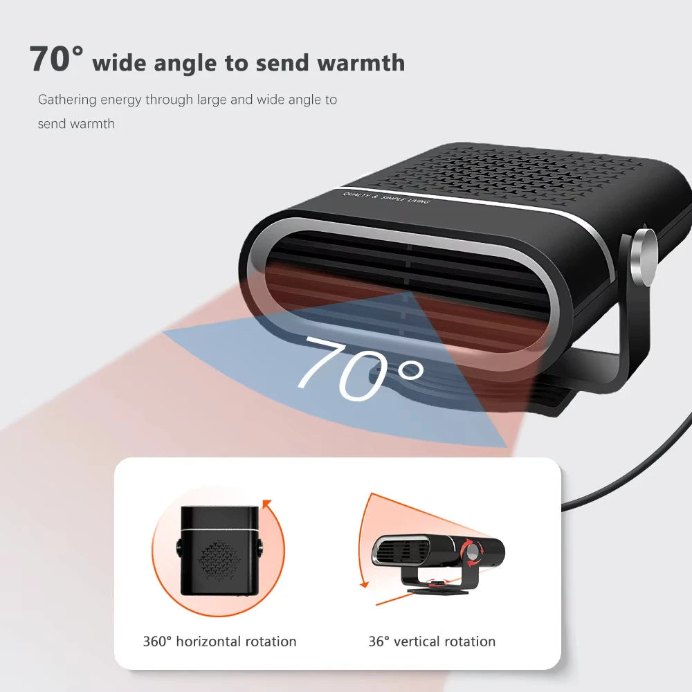 Auto Heater Fan LY-120 (150W) – Fast Heating & Defrosting for Your Car