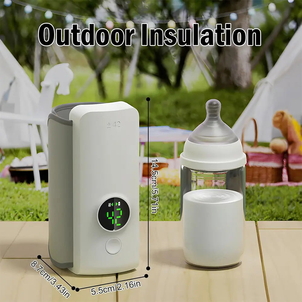 NNQ 2 Rechargeable Bottle Warmer Portable & Fast Heating for Baby Bottles