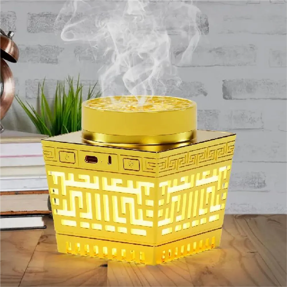 Telawah Bakhoor Incense Burner with Quran Speaker With Led Night Light 10-Hour Battery Life