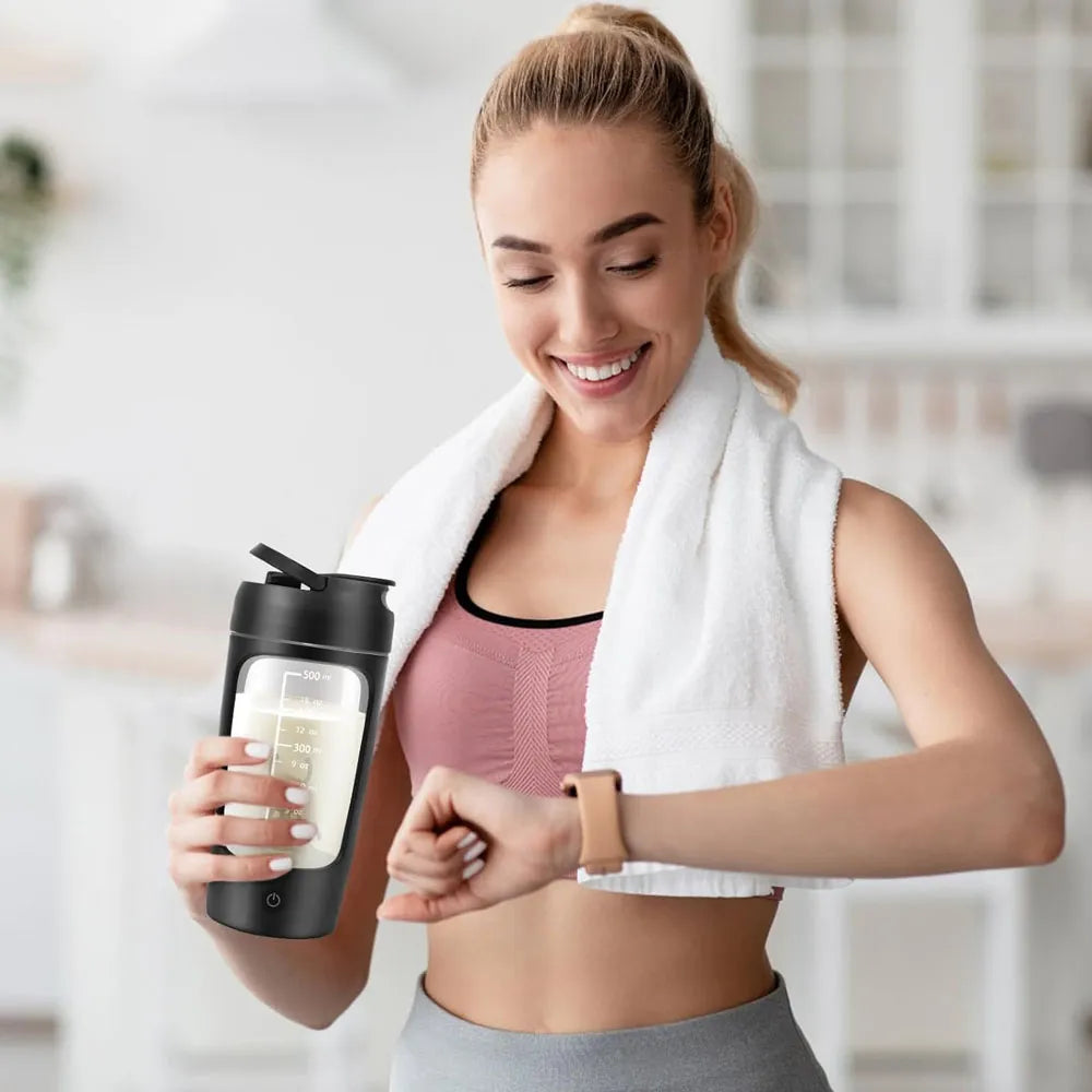 Green Lion Electric Protein Mixing Cup-500ml -Black