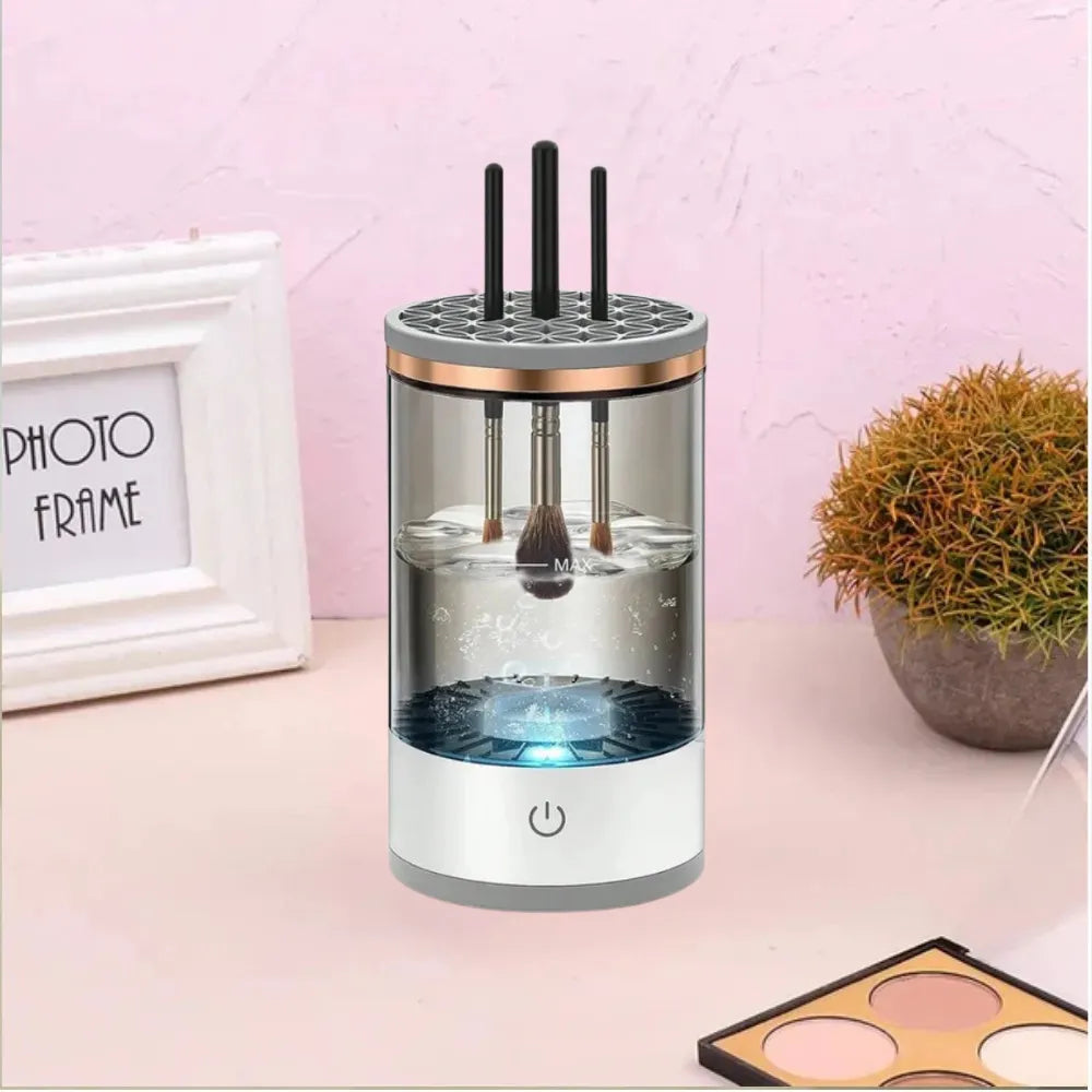 Electric Makeup Brush Cleaner – Sonic Vibration, USB Rechargeable & Deep Cleaning