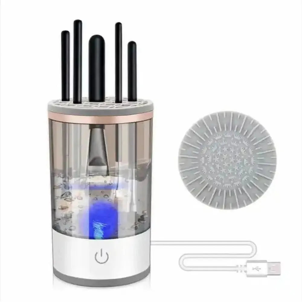 Electric Makeup Brush Cleaner – Sonic Vibration, USB Rechargeable & Deep Cleaning