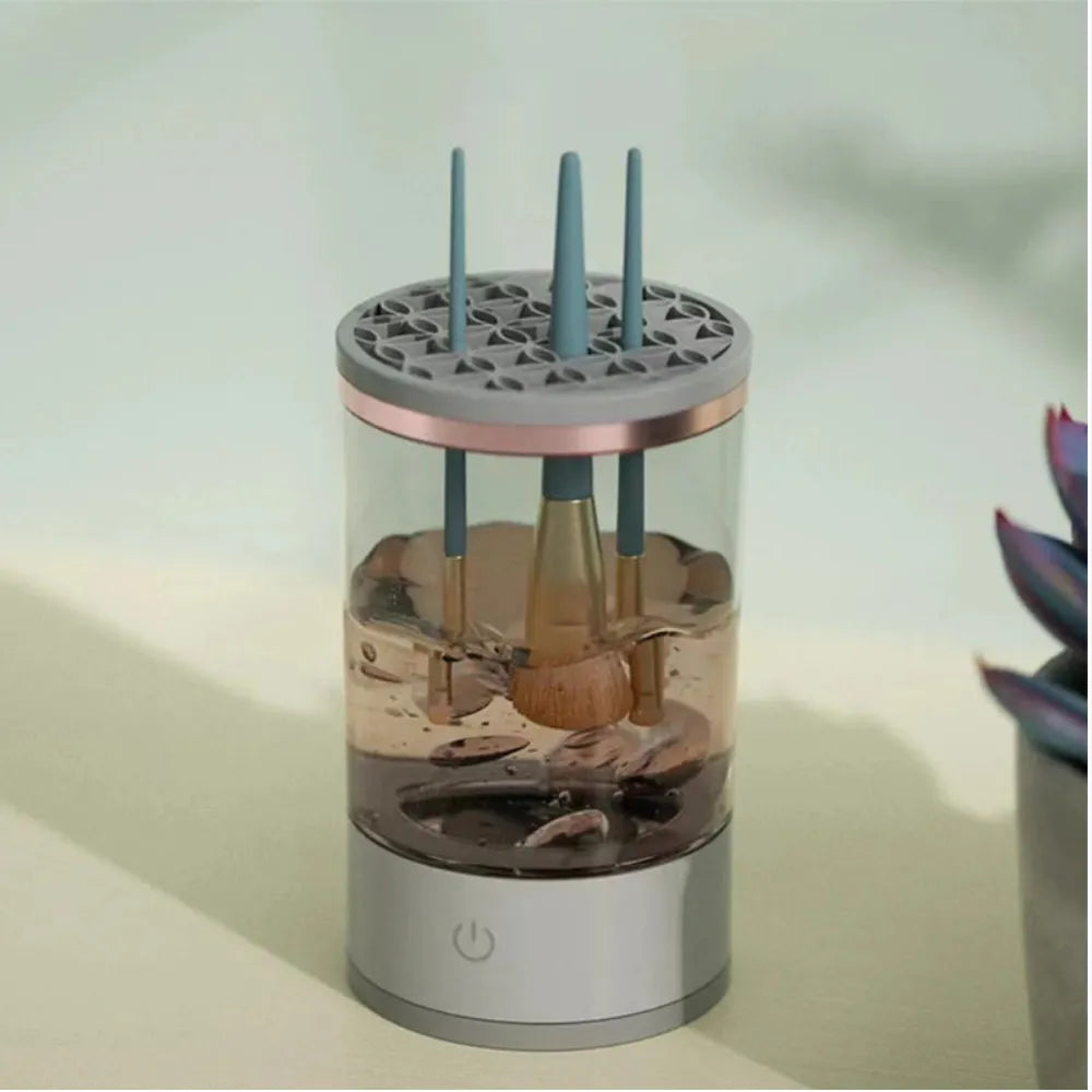 Electric Makeup Brush Cleaner – Sonic Vibration, USB Rechargeable & Deep Cleaning