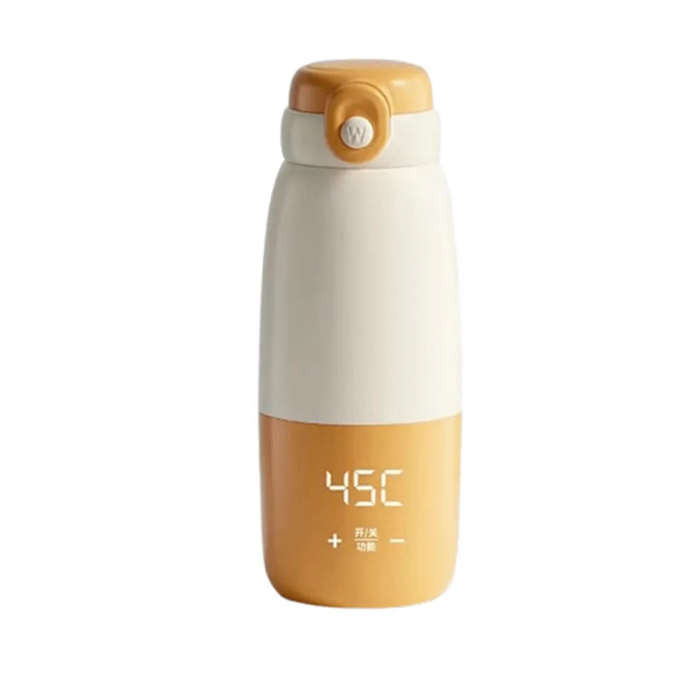 Electric Portable Thermostatic Water Boiling Cup 300ML-Autumn Orange