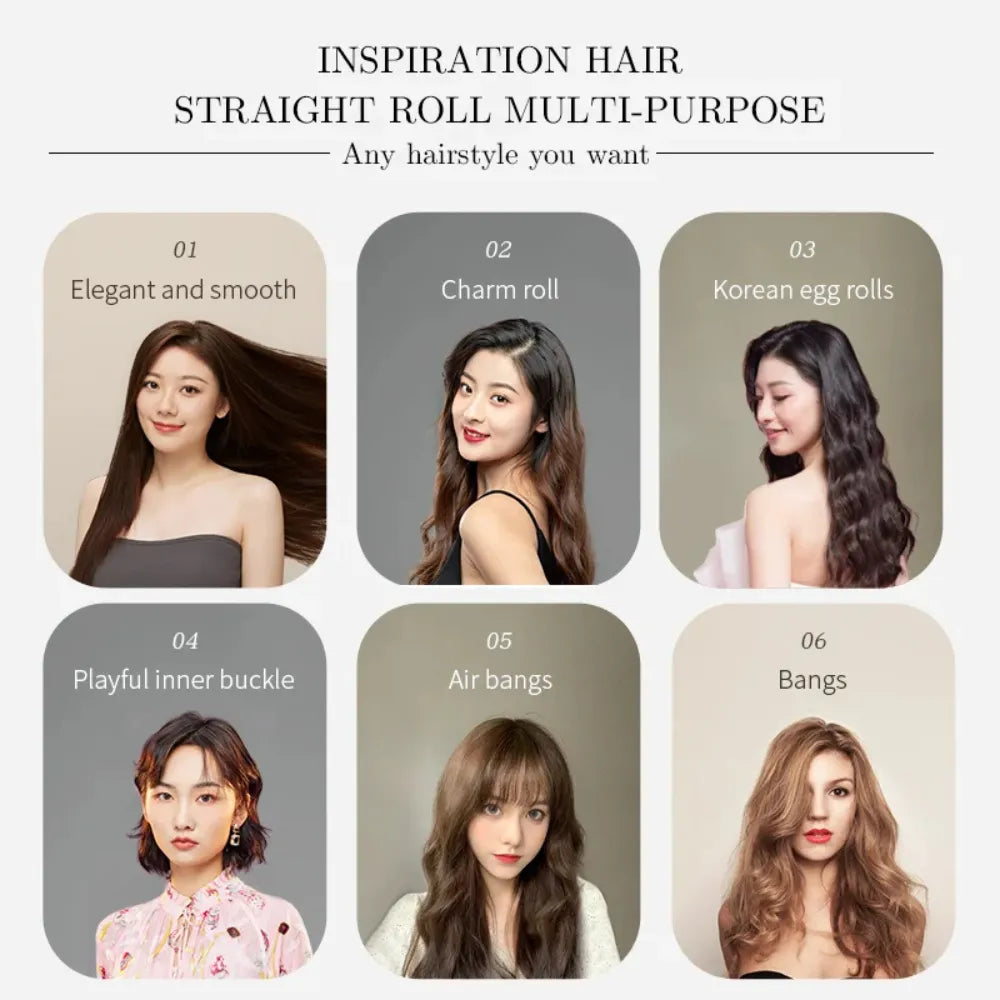 K·SKIN Mini Hair Straightener & Curler – Fast Heating, Ceramic Plate, Compact & Portable, 180°C