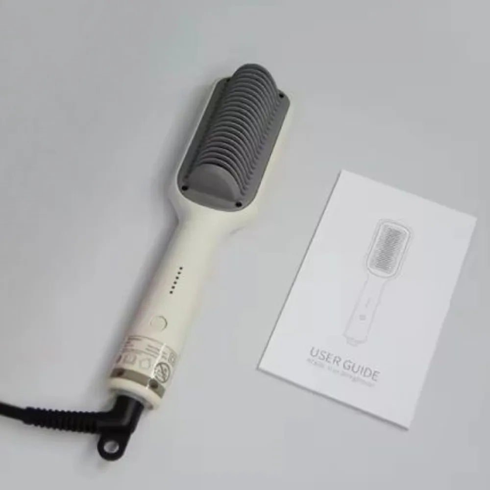 Rapid-Heat Hair Straightener Brush – Ceramic Heating, Anti-Scald, 140°C~ 200°C Control-KD680