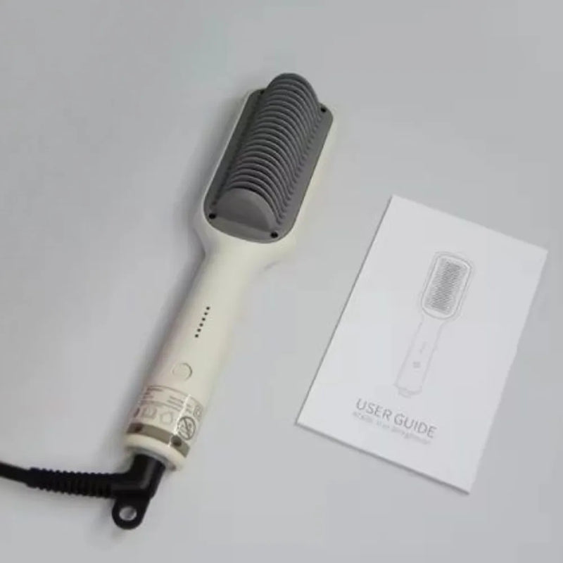 Rapid-Heat Hair Straightener Brush – Ceramic Heating, Anti-Scald, 140°C~ 200°C Control-KD680