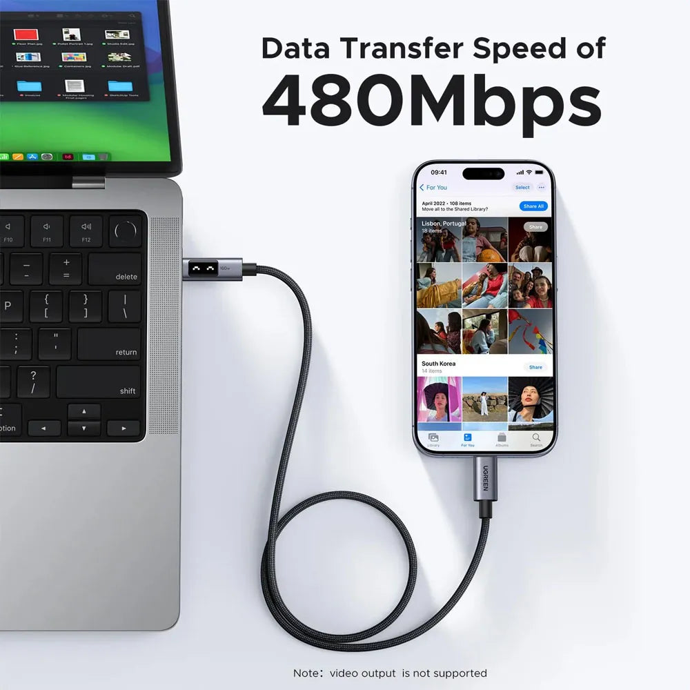 Ugreen Uno USB-C to USB-C Cable 100W-3.3ft