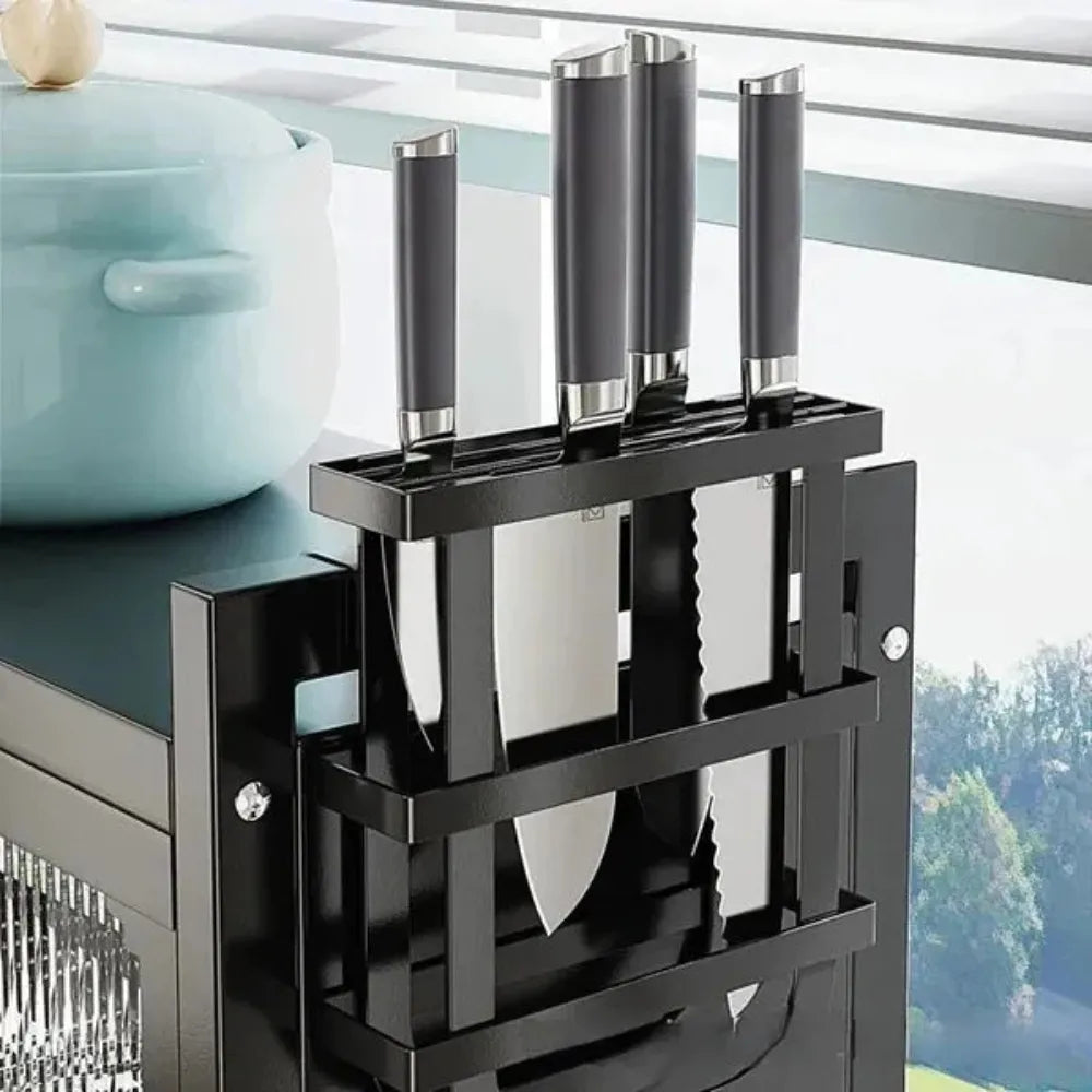 Over-Sink Kitchen Rack, 2-Tier Stainless Steel Draining Rack for Dishes, Mugs, Knives & Detergents – 85x29x10.5cm