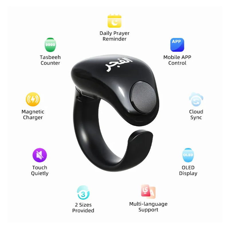 Weslamic iTasbih Ring Salam Magnetic Fast Charging