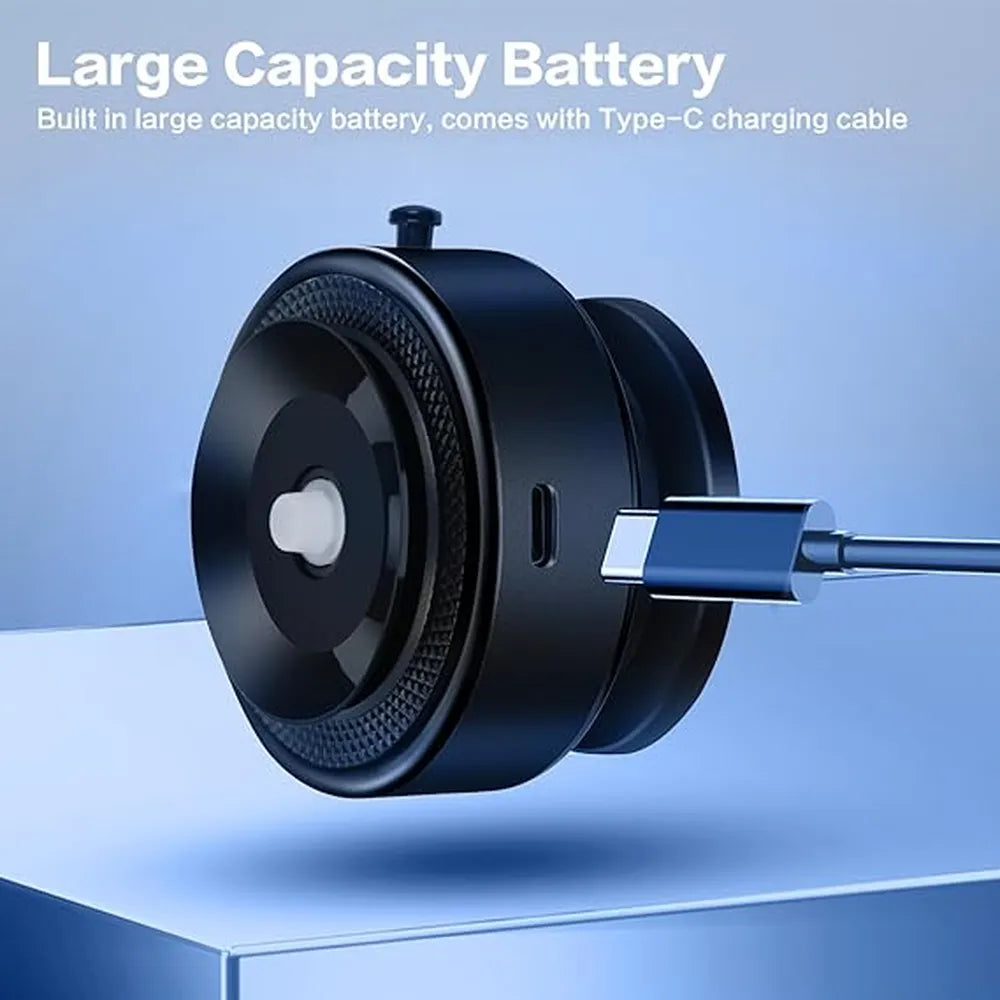 XT60-E 360° Rotatable Wireless Fast Charging With Vacuum Car Mount-Black