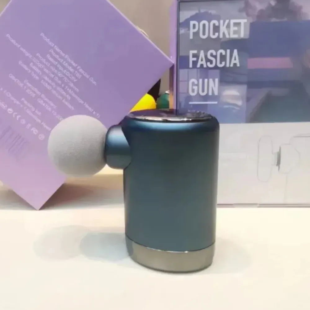 Pocket Fascia Gun T65 – Rechargeable Handheld Mini Massage Gun with 4 Speeds