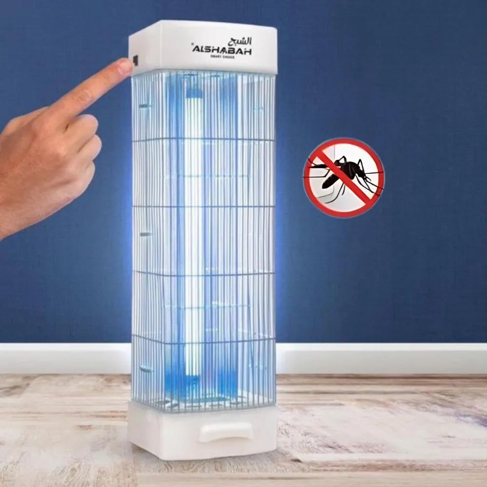 ALSHABAH BugZap Electric Insect Killer Lamp 25W UV Light with 3800V Shock Grid for Indoor & Outdoor Use