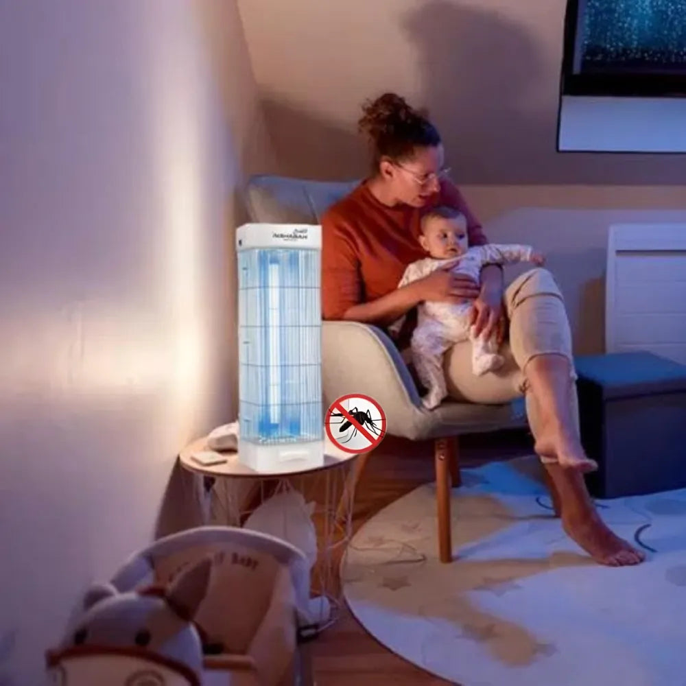 ALSHABAH BugZap Electric Insect Killer Lamp 25W UV Light with 3800V Shock Grid for Indoor & Outdoor Use