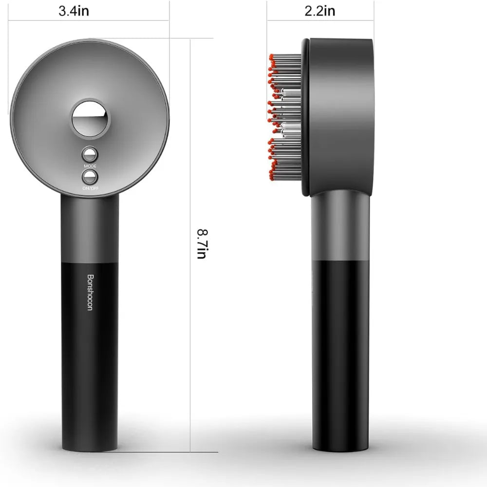 Electric Scalp Massager with Oil Dispenser – 1800mAh Rechargeable Battery Powered Head Brush with 3-Speed Settings